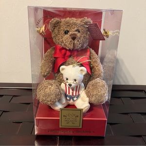 Vintage NEW in Box  Lenox American Bears Teddy Bear 100th Anniversary Set